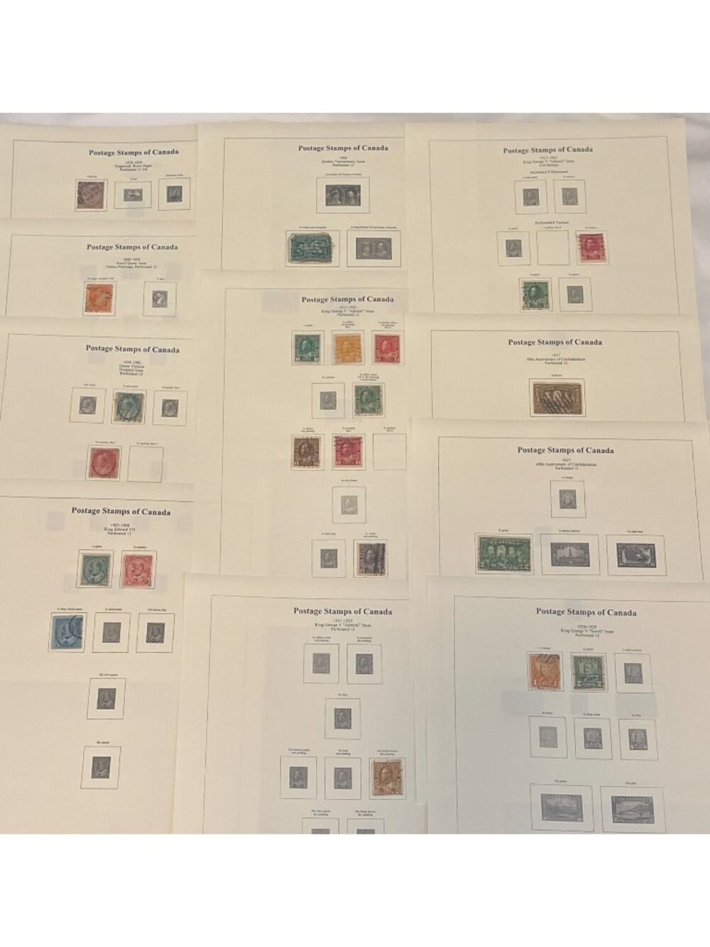 312 Canada Stamps 1858-2005 Collection Early Victoria KGV KGVI QEII War Tax Due
